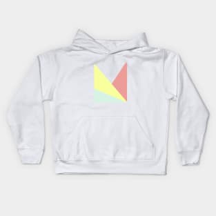 Minimal triangle art Kids Hoodie